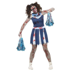 Smiffys Girls Zombie Cheerleader Costume Set
