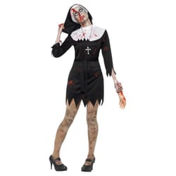 Smiffys Womens/Ladies Zombie Sister Costume - S, Black/White