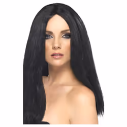 Smiffys Womens/Ladies Star Style Wig - One Size, Black