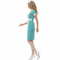Smiffys Womens/Ladies Scrub Nurse Costume Set - L, Green/White