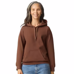 Gildan Unisex Softstyle Midweight Hoodie - 3XL, Cocoa