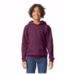 Gildan Childrens/Kids Softstyle Plain Midweight Hoodie - 12-13 Years, Maroon