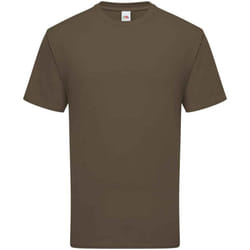 Fruit Of The Loom Mens Ringspun Premium T-Shirt - L, Truffle Brown