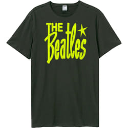 Amplified Unisex Adult Retro Logo The Beatles T-Shirt - XS, Charcoal