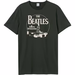 Amplified Unisex Adult Yellow Submarine The Beatles T-Shirt - 3XL, Charcoal
