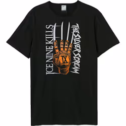 Amplified Unisex Adult Silver Scream Ice Nine Kills T-Shirt - XS, Black