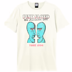 Amplified Unisex Adult The Division Bell Tour 1994 Pink Floyd T-Shirt - XS, Vintage White