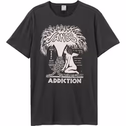 Amplified Unisex Adult Angel Fountain Jane's Addiction T-Shirt - XS, Charcoal