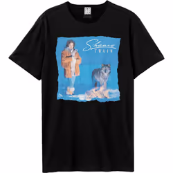 Amplified Unisex Adult Wolf Shania Twain T-Shirt - XS, Black