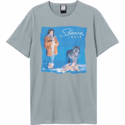 Amplified Unisex Adult Wolf Shania Twain T-Shirt - XS, Strange Blue