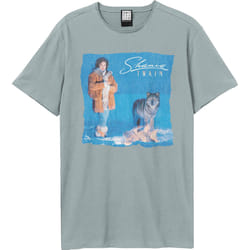 Amplified Unisex Adult Wolf Shania Twain T-Shirt - XS, Strange Blue