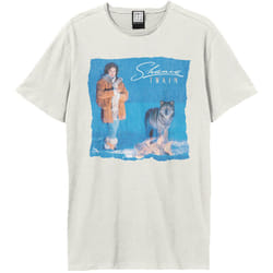 Amplified Unisex Adult Wolf Shania Twain T-Shirt - XS, Vintage White