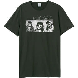 Amplified Unisex Adult Frohmans Photos Kurt Cobain T-Shirt - S, Charcoal