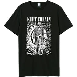 Amplified Unisex Adult Etched Out Kurt Kurt Cobain T-Shirt - XS, Black