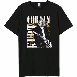 Amplified Unisex Adult In Concert Bootleg Kurt Cobain T-Shirt - XS, Black