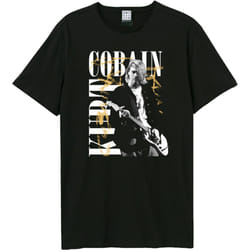 Amplified Unisex Adult In Concert Bootleg Kurt Cobain T-Shirt - XS, Black