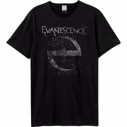 Amplified Unisex Adult Distressed Stamp Evanescence T-Shirt - XS, Black