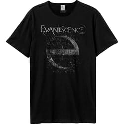 Amplified Unisex Adult Distressed Stamp Evanescence T-Shirt - XS, Black