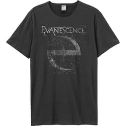 Amplified Unisex Adult Distressed Stamp Evanescence T-Shirt - XXL, Charcoal