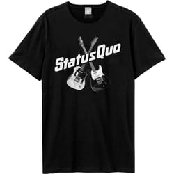 Amplified Unisex Adult Timeless Badge Status Quo T-Shirt - XS, Black