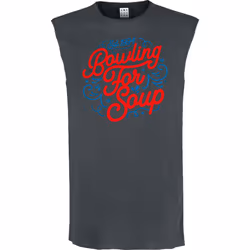 Amplified Womens/Ladies Swirly Bowling For Soup Sleeveless Tank Top - XL, Charcoal