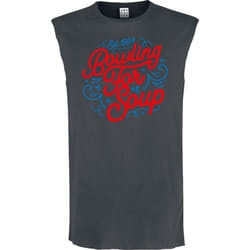 Amplified Womens/Ladies Swirly Bowling For Soup Sleeveless Tank Top - XL, Charcoal