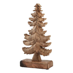 Hill Interiors Wooden Christmas Tree Decoration - 50cm x 6cm x 16cm, Brown