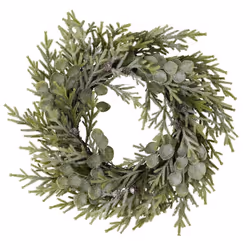 Hill Interiors Frosted Pine & Eucalyptus Wreath