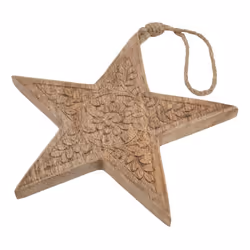 Hill Interiors Wooden Star Hanging Ornament