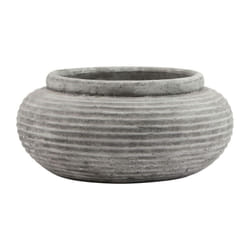 Hill Interiors Athena Ribbed Round Planter