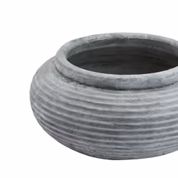 Hill Interiors Athena Ribbed Round Planter