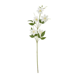 Hill Interiors Pearl Clematis Artificial Flower Spray