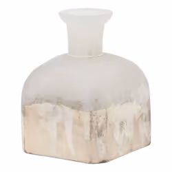 Hill Interiors Burnished Candle Holder - 15cm x 10cm x 10cm, Grey