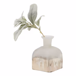 Hill Interiors Burnished Candle Holder - 15cm x 10cm x 10cm, Grey