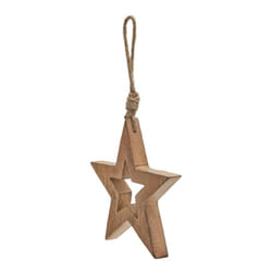 Hill Interiors Wooden Star Hanging Ornament
