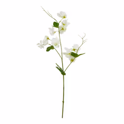 Hill Interiors The Natural Garden Collection Sweetpea Artificial Flower - One Size, White