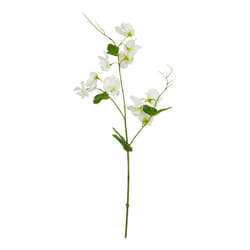 Hill Interiors The Natural Garden Collection Sweetpea Artificial Flower - One Size, White