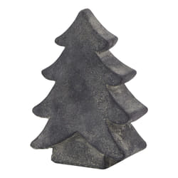 Hill Interiors Amalfi Christmas Tree Decoration - 17cm x 5cm x 12cm, Grey