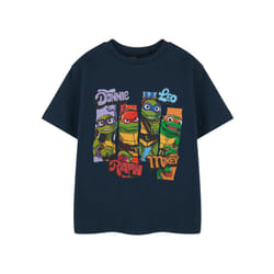 Teenage Mutant Ninja Turtles Boys Character Slices Short-Sleeved T-Shirt - 5-6 Years, Navy