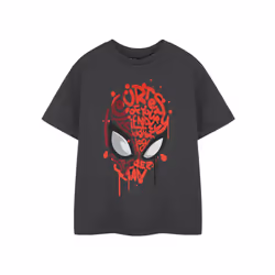 Marvel Comics Boys Friendly Neighbourhood Spider-Man Short-Sleeved T-Shirt - 7-8 Years, Charcoal