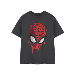 Marvel Comics Boys Friendly Neighbourhood Spider-Man Short-Sleeved T-Shirt - 7-8 Years, Charcoal