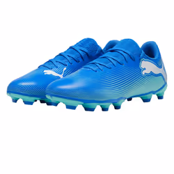 Puma Mens Future 7 Play Firm Ground Football Boots - 10 UK, Blue/White