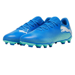 Puma Mens Future 7 Play Firm Ground Football Boots - 10 UK, Blue/White