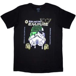 Star Wars Unisex Adult Galactic Empire Melted Mask T-Shirt - XL, Black