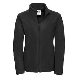 Russell Womens/Ladies Full Zip Outdoor Fleece Jacket - M, Black