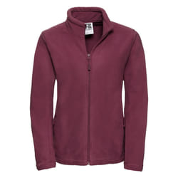 Russell Womens/Ladies Full Zip Outdoor Fleece Jacket - M, Burgundy