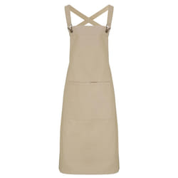 Premier Barista Cross Back Full Apron - One Size, Khaki