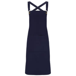 Premier Barista Cross Back Full Apron - One Size, Navy