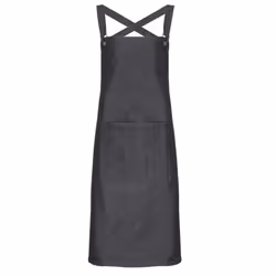 Premier Barista Polycotton Cross Back Full Apron - One Size, Black Denim