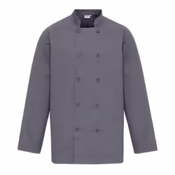 Premier Mens Long-Sleeved Chef Jacket - 5XL, Steel